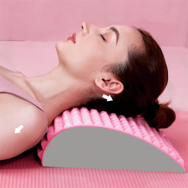 Back Stretcher Pillow Neck Lumbar Support Massager For Neck Waist Back Sciatica Herniated Disc Pain Relief Massage Relaxation - Asanjar