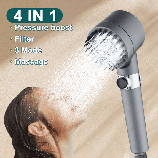 3 Modes Shower Head High Pressure Showerhead Portable Filter Rainfall Faucet Tap Bathroom Bath Home Innovative Accessories - Asanjar